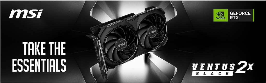 MSI GeForce RTX 4060 Ti 8G VENTUS 2X BLACK E1 OC Gaming Ekran Kartı