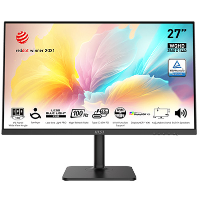 MSI Modern MD272QXP 27'' 2560x1440 1ms 100Hz Anti-Glare Pivot IPS Monitör  