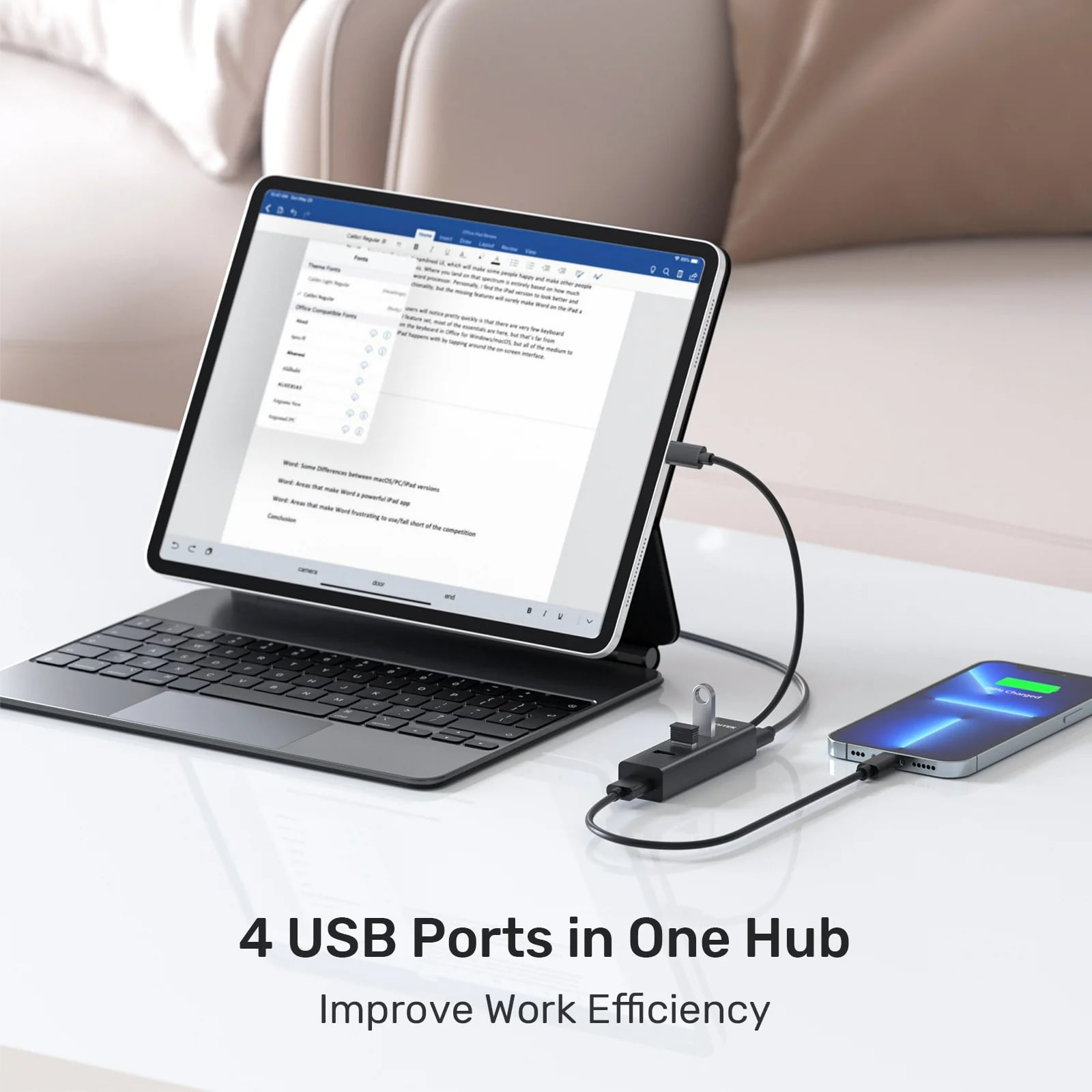 Unitek Type-C to 4 USB 3.0 - 1 Type-C Port USB Dönüştürücü (Y-3089Z01)