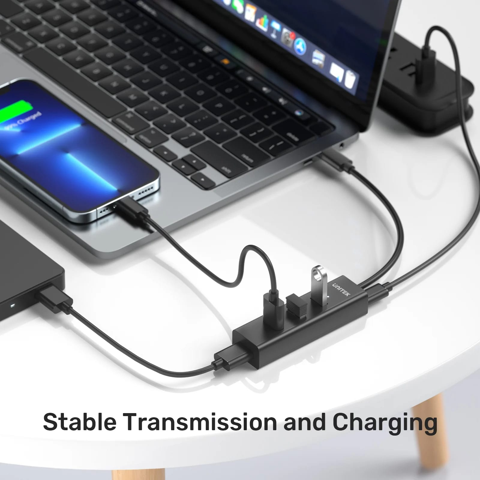 Unitek Type-C to 4 USB 3.0 - 1 Type-C Port USB Dönüştürücü (Y-3089Z01)