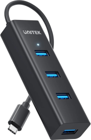 Unitek Type-C to 4 USB 3.0 - 1 Type-C Port USB Dönüştürücü (Y-3089Z01)