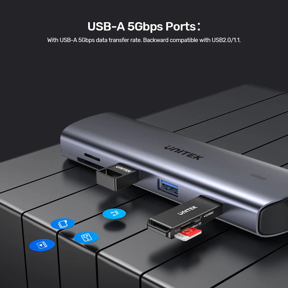 Unitek Type-C to 9 Port Hub Dönüştürücü (D1113A)