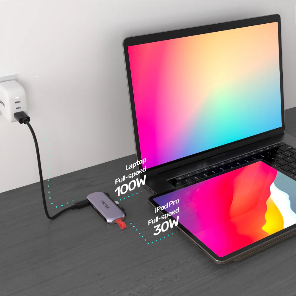 Unitek uHUB Q4 Lite 4-in-1 USB-C Hub Dönüştürücü (D1070A)