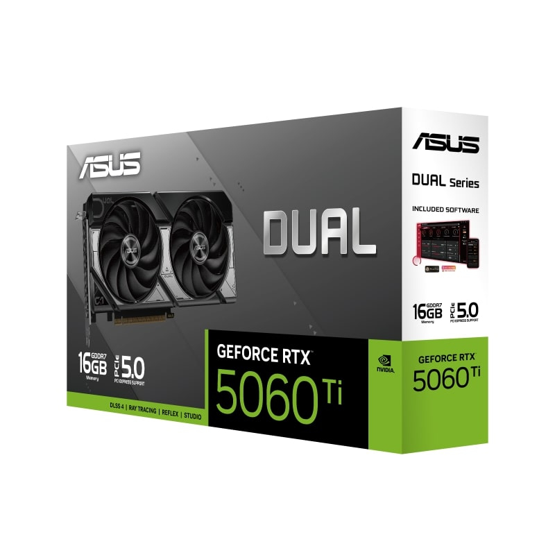 ASUS Dual GeForce RTX 5060 TI 16GB DUAL-RTX5060TI-16G GDDR7 128Bit DX12 DLSS 4 Gaming (Oyuncu) Ekran Kartı