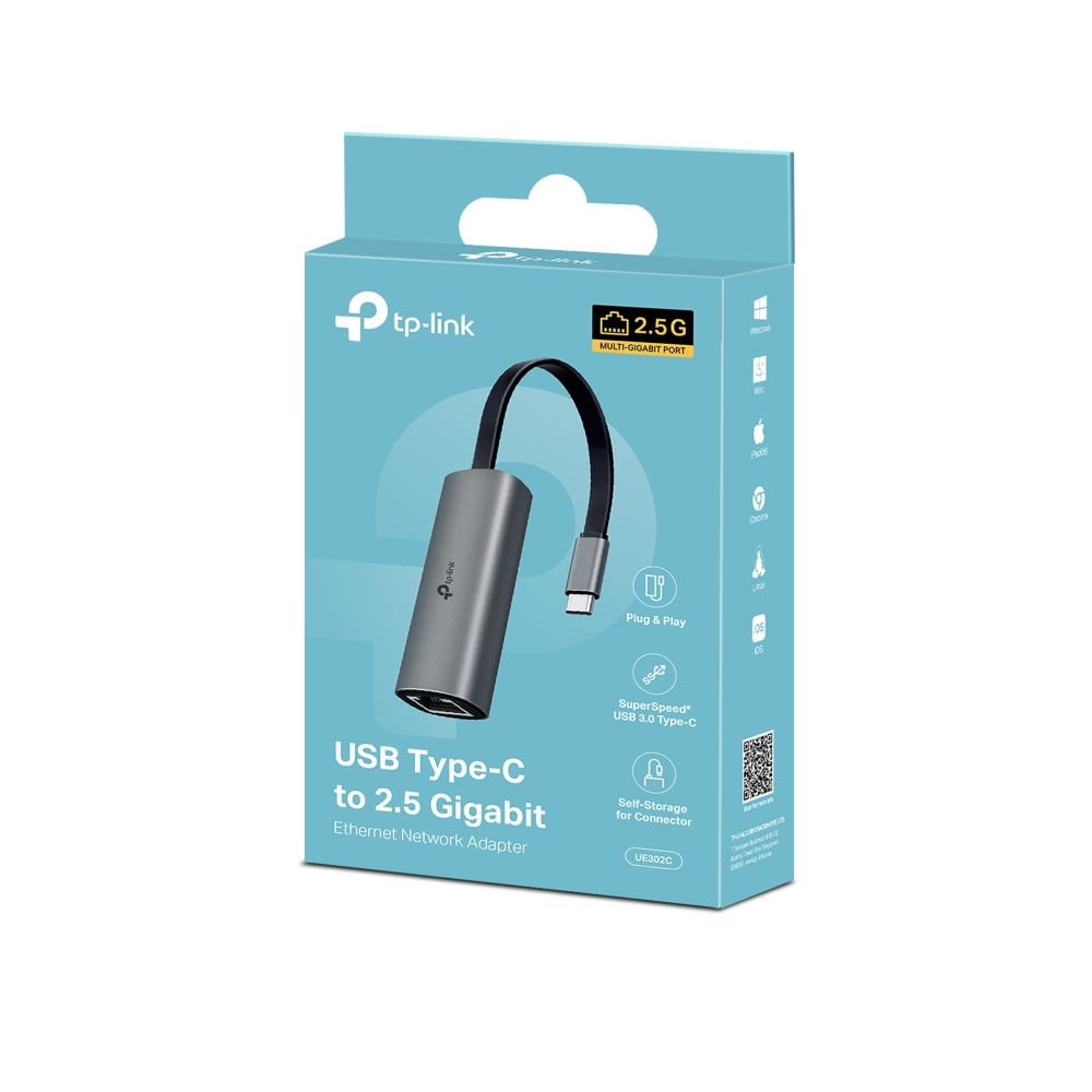 TP-Link UE302C USB Type-C 2,5 Gigabit Ethernet Ağ Adaptörü