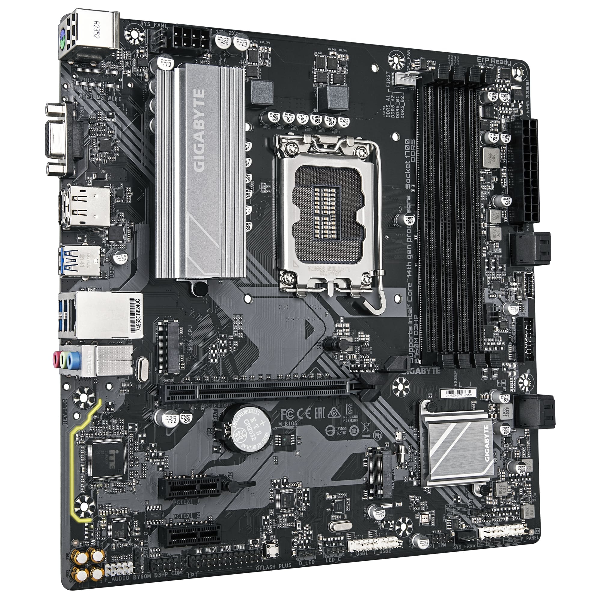 Gigabyte B760M D3HP Intel B760 Soket 1700 DDR5 5600MHz mATX Gaming (Oyuncu) Anakart