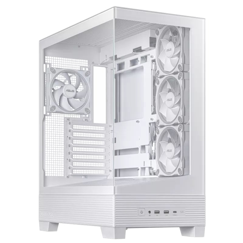 ASUS A31 PLUS Tamperli Cam ARGB Beyaz USB 3.2 ATX Mid-Tower Gaming (Oyuncu) Kasası