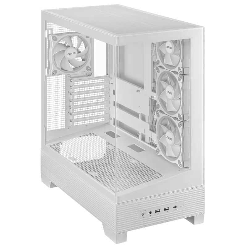 ASUS A31 PLUS Tamperli Cam ARGB Beyaz USB 3.2 ATX Mid-Tower Gaming (Oyuncu) Kasası