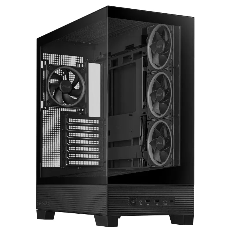 ASUS A31 PLUS Tamperli Cam ARGB Siyah USB 3.2 ATX Mid-Tower Gaming (Oyuncu) Kasası