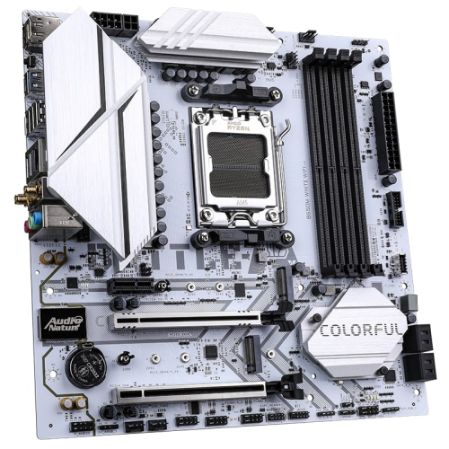 COLORFUL BATTLE AX B650M-WHITE WIFI V15 DDR5 7600MHz mATX Gaming (Oyuncu) Anakart