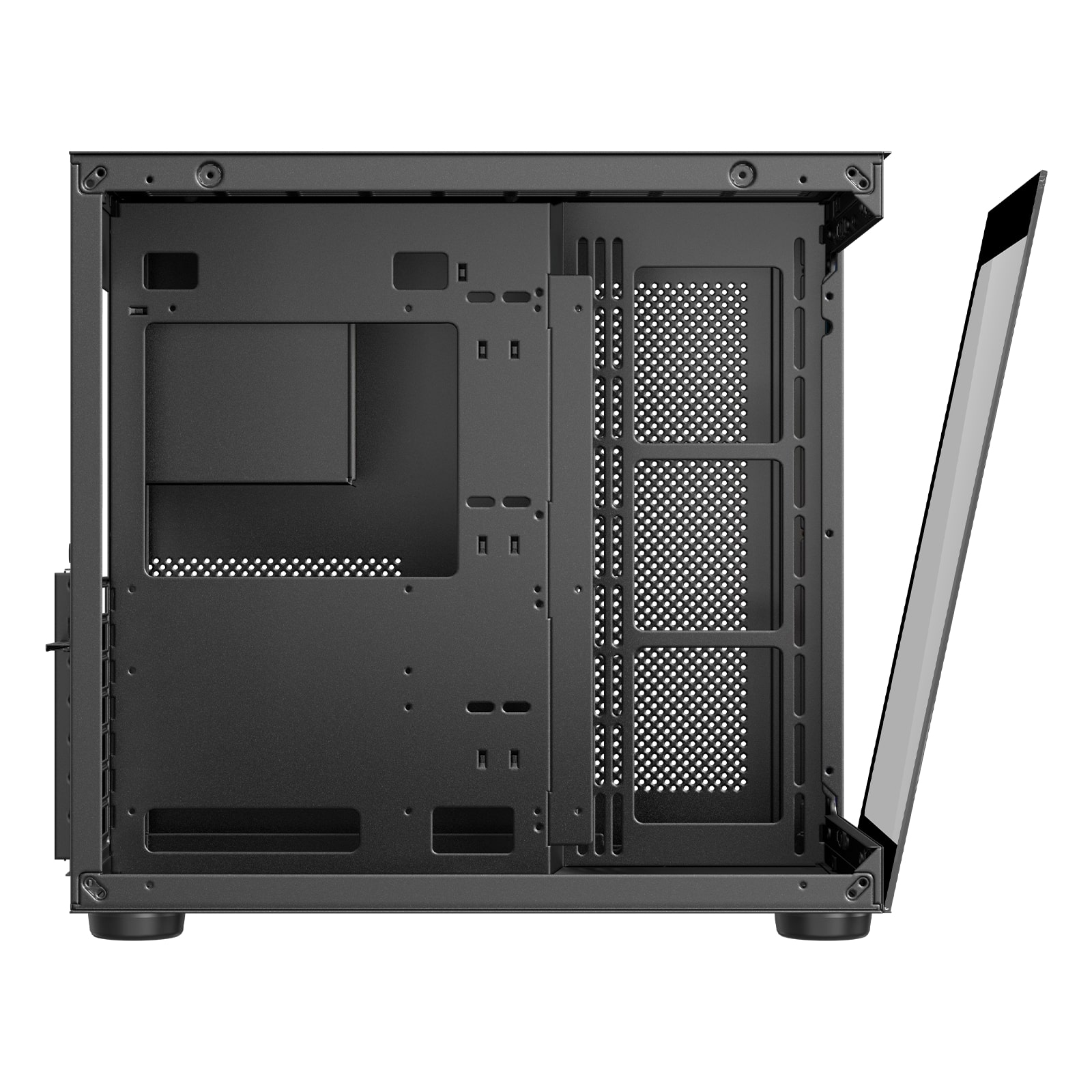 James Donkey Stark S800 4xARGB Temperli Cam 650W 80+ Bronze ATX Siyah Gaming (Oyuncu) Kasa
