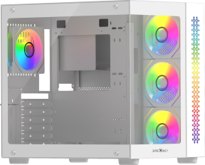 James Donkey Stark S800 4xARGB Temperli Cam ATX Beyaz Gaming (Oyuncu) Kasa