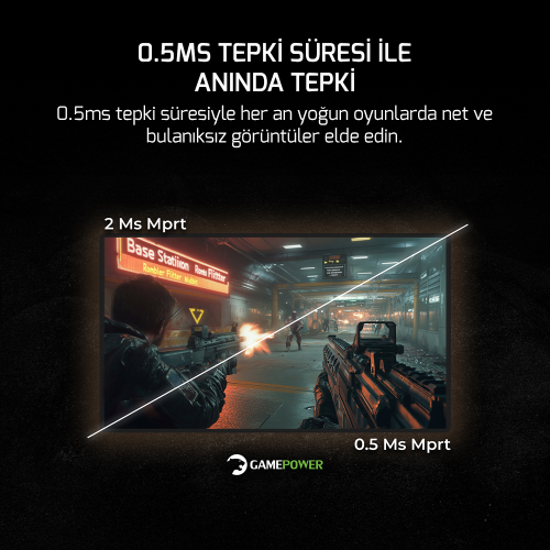 GamePower Vivid V60 27″ Curved RGB Beyaz 240Hz 0.5ms FHD 1500R Curved 2x2W Speaker VA Gaming Monitör (Sıfır Ölü Piksel Garantili)
