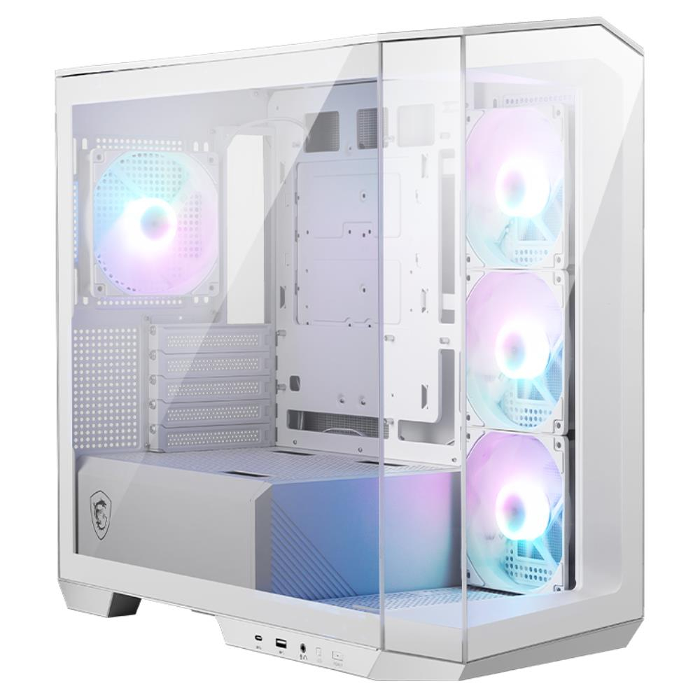 MSI MAG PANO M100R PZ White 4x120mm ARGB Fan USB 3.2 Micro-ATX Tower Gaming (Oyuncu) Kasa