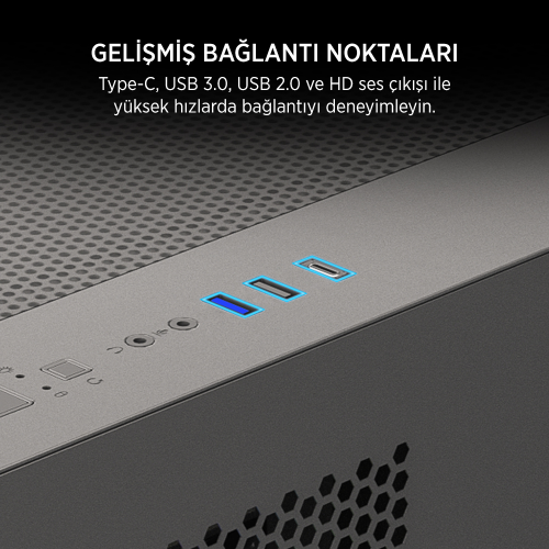 James Donkey Stark S700 3xARGB Temperli Cam mATX Siyah Gaming (Oyuncu) Kasa