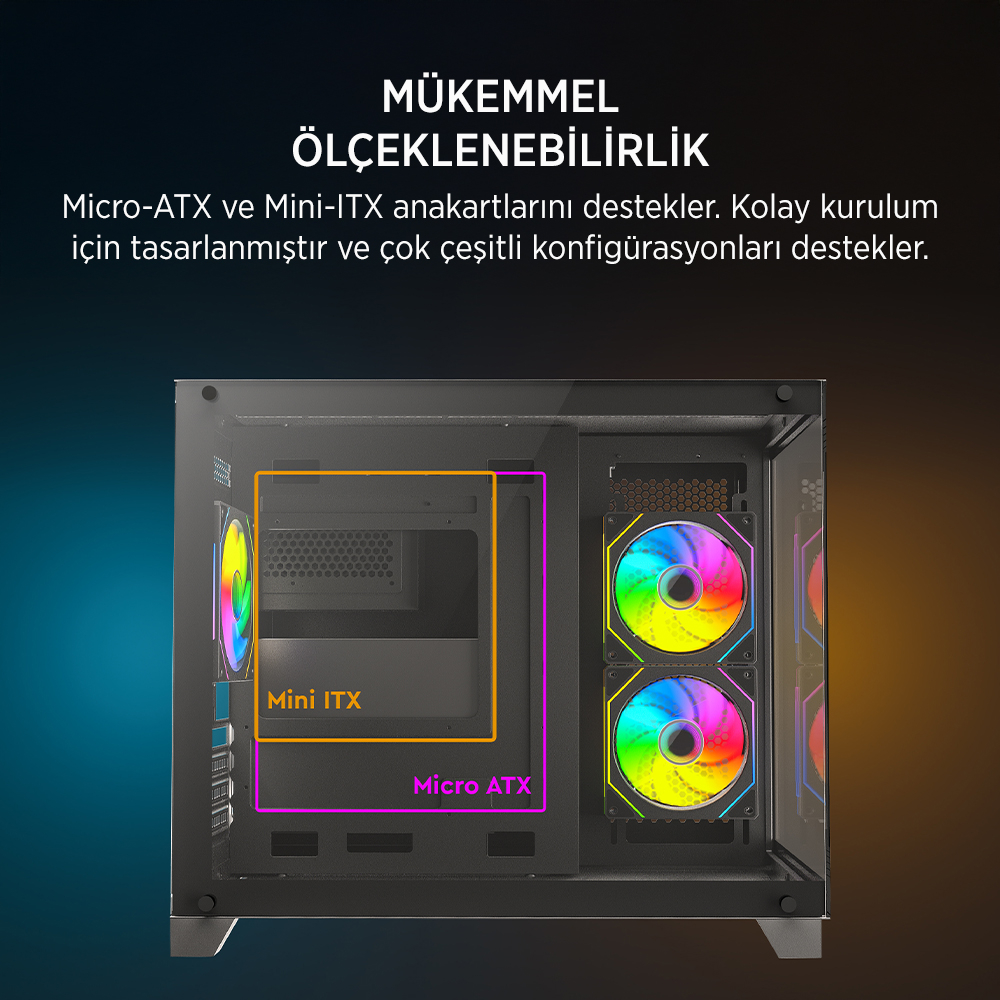 Phantom Prime | AMD Ryzen 5 7600 | 2 x 16 GB DDR5 | Powercolor RX 9070 XT 16 GB | 1 TB SSD Tavsiye Sistem