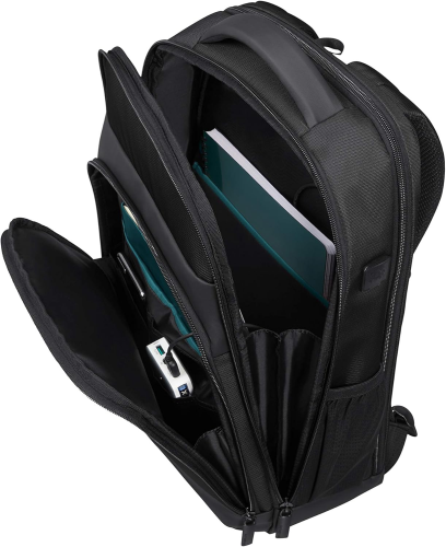 SAMSONITE KF9-09-003 14.1″ Mysight USB Girişli Notebook Sırt Çantası Siyah