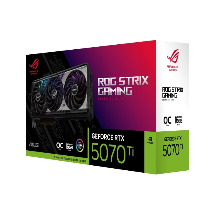 ASUS ROG STRIX GeForce RTX 5070TI 16GB OC Edition ROG-STRIX-RTX5070TI-O16G-GAMING GDDR7 256Bit Gaming (Oyuncu) Ekran Kartı