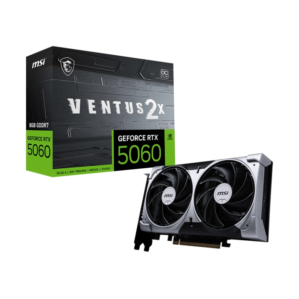MSI GeForce RTX 5060 Ventus 2X 8G OC GDDR7 128Bit Gaming (Oyuncu) Ekran Kartı