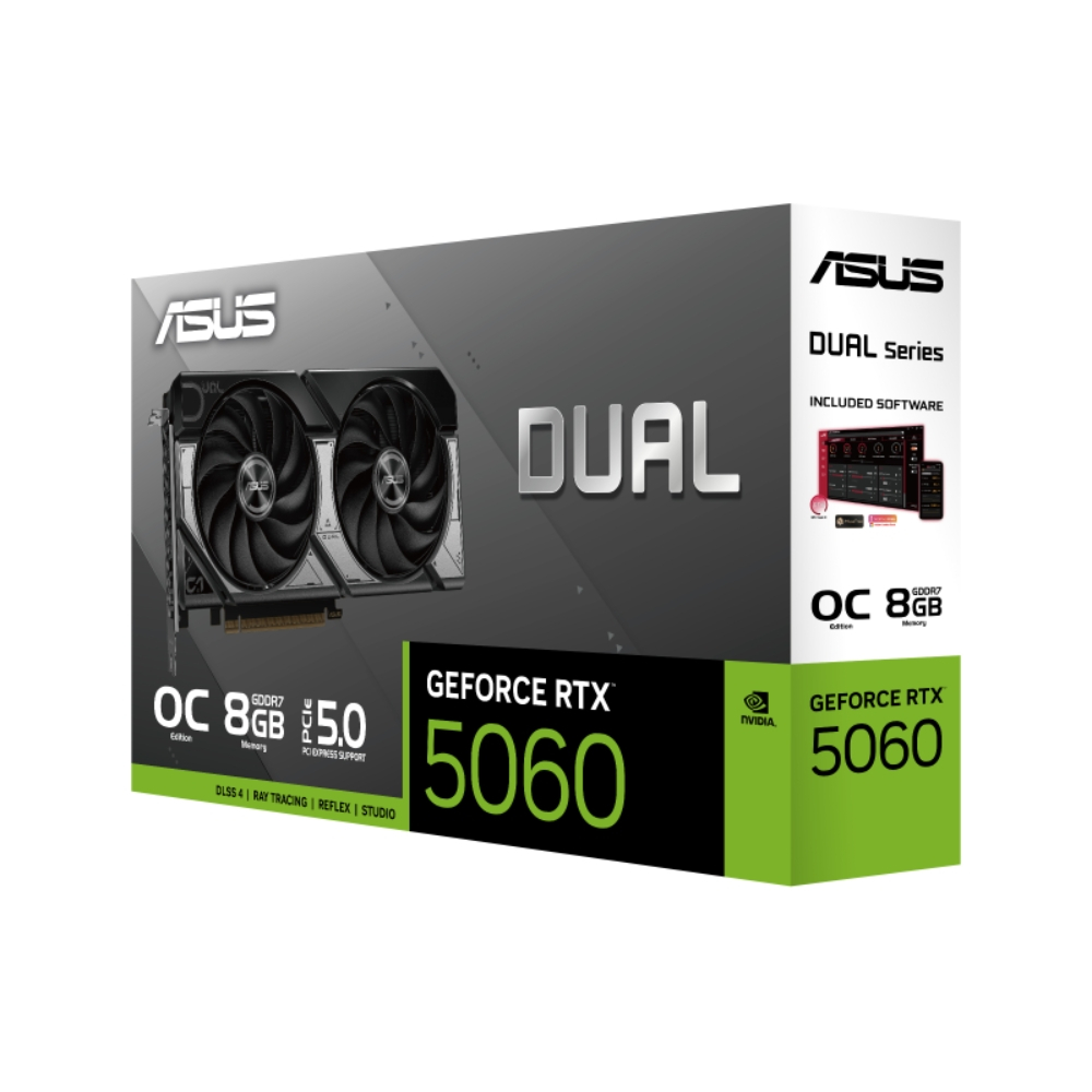 ASUS Dual GeForce RTX 5060 OC 8G DUAL-RTX5060-O8G-GAMING GDDR7 128Bit Gaming (Oyuncu) Ekran Kartı