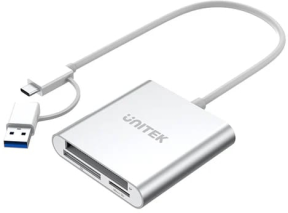 Unitek USB-C to Hafıza Kartı Okuyucu SD/CF/MICROSD (Y-9313D)