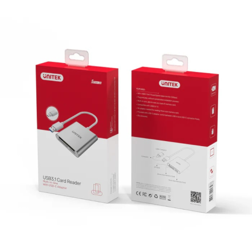 Unitek USB-C to Hafıza Kartı Okuyucu SD/CF/MICROSD (Y-9313D)