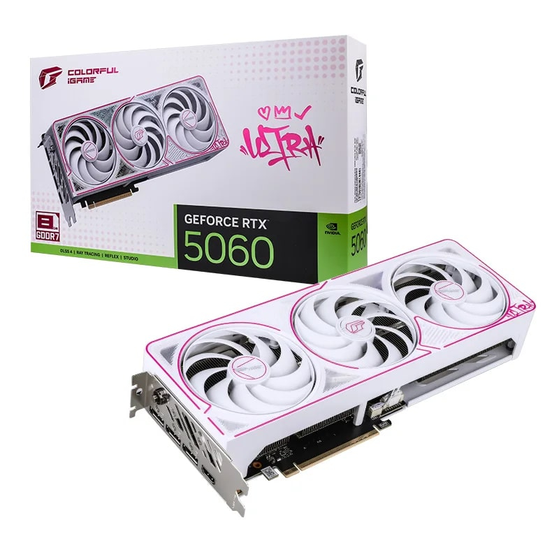 COLORFUL iGame GeForce RTX 5060 Ultra W OC GDDR7 128Bit (OC 8GB-V) Gaming (Oyuncu) Ekran Kartı