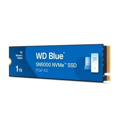 WD Blue SN5000 1TB 5000/4000MB/s M.2 NVMe Gen4 SSD Disk - WDS100T4B0E