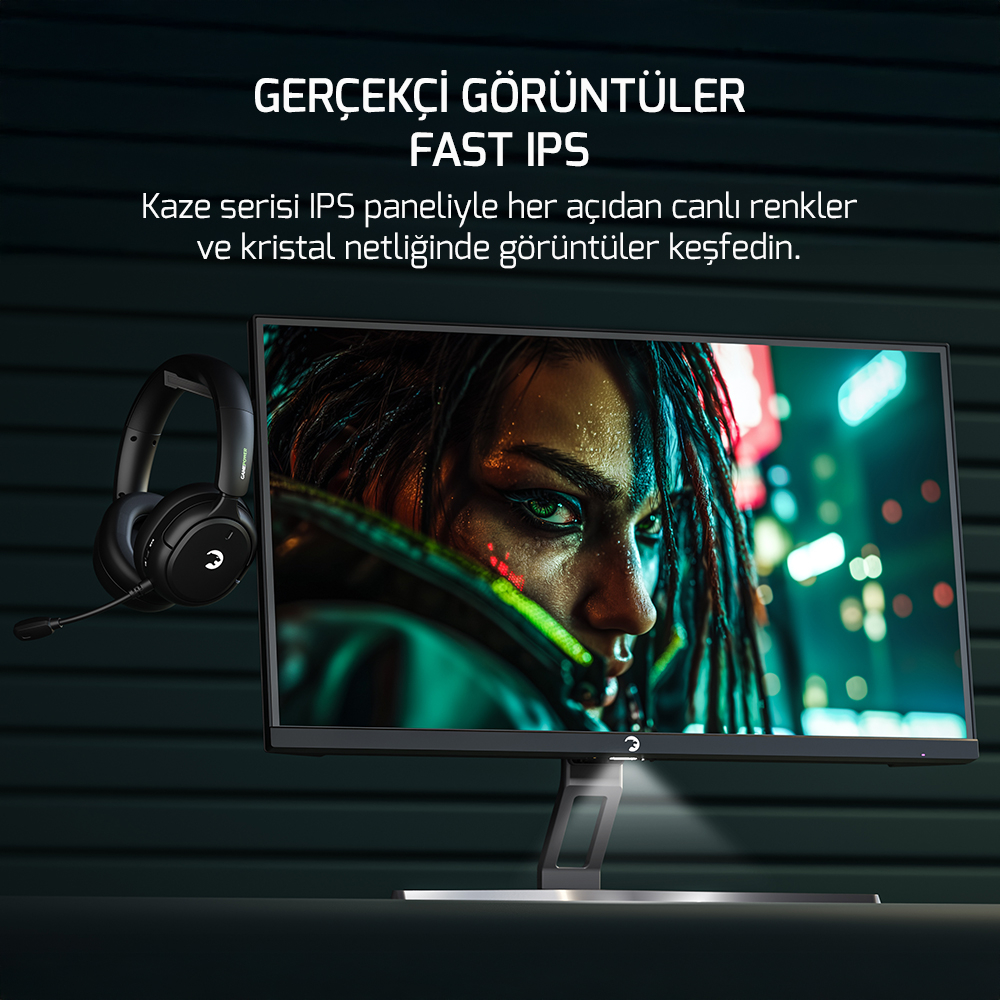 GamePower Kaze T10 24″ 200Hz 0.5ms FHD Fast IPS 2x2W Speaker Gaming Monitör (Sıfır Ölü Piksel Garantili)