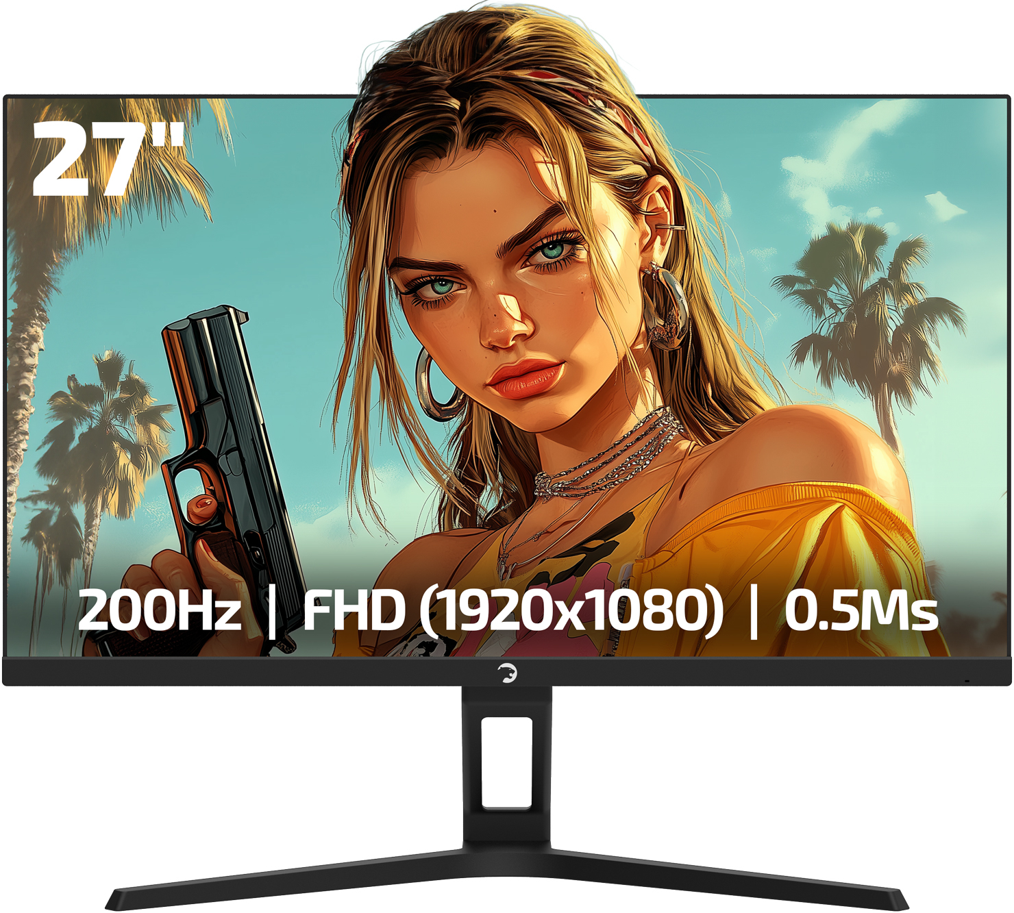 GamePower Kaze T20 27″ 200Hz 0.5ms FHD Fast IPS 2x2W Speaker Gaming Monitör (Sıfır Ölü Piksel Garantili)