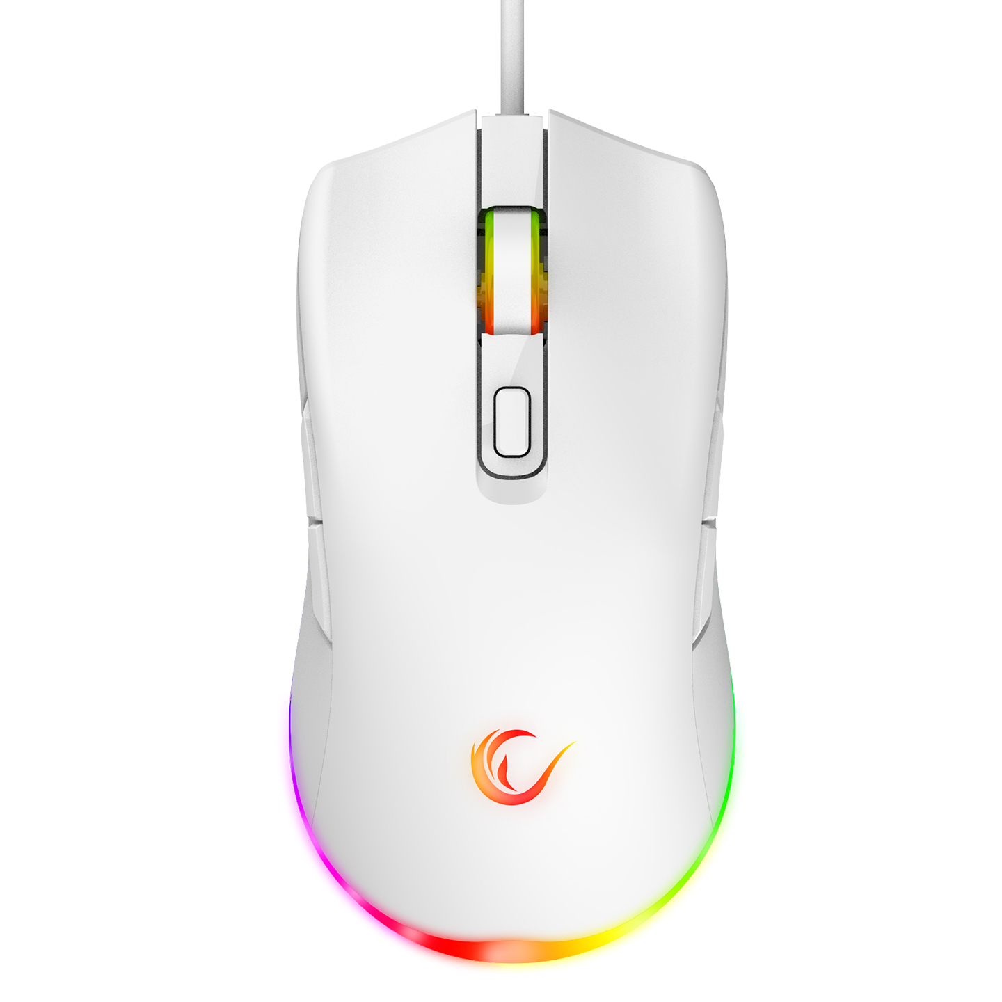Rampage KM-RX7 Fortuna Beyaz Rainbow TR Q 8 Tuş 6400 DPI Klavye Mouse Set