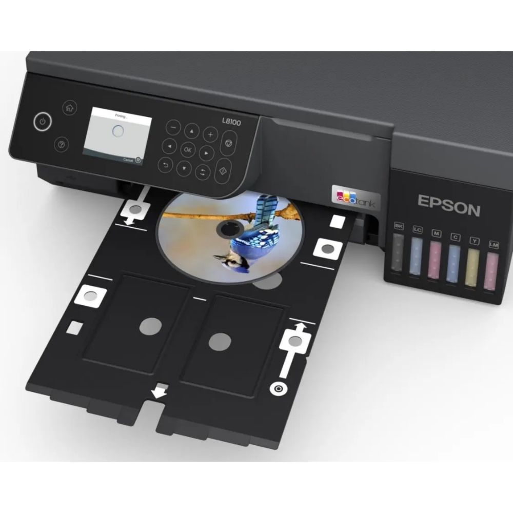 Epson EcoTank L8100 Wi-Fi + Tarayıcı + Fotokopi Renkli Çok Fonksiyonlu Tanklı Mürekkep Püskürtmeli Yazıcı