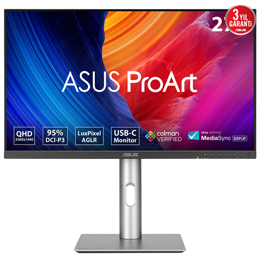 ASUS ProArt PA278CFRV 27″ 5ms 100Hz 2K Pivot IPS Monitör