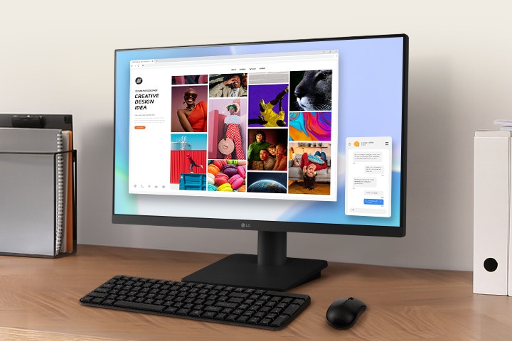 24.5 LG 25MS550-B IPS 5MS 100HZ HDMI Monitör