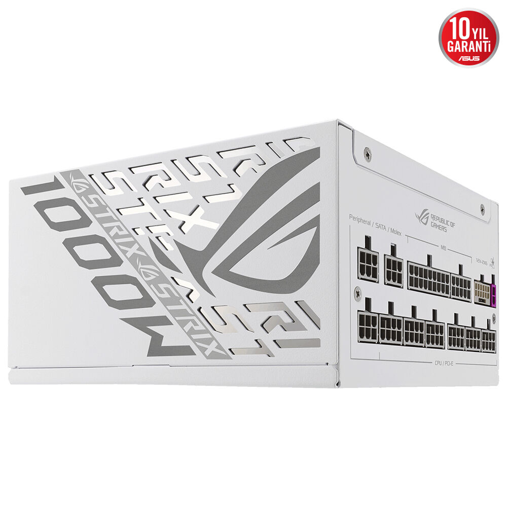 ASUS ROG Strix 1000P 1000W 80+ Platinum Beyaz Full Modüler Gaming Power Supply (90YE00W4-B0NA00)