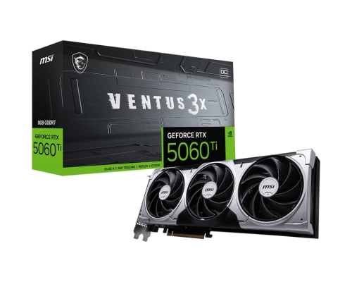 MSI GeForce RTX 5060TI 8G VENTUS 3X OC GDDR7 128Bit DX12 DLSS 4 Gaming (Oyuncu) Ekran Kartı