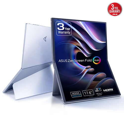 ASUS ZenScreen MQ17QH 17.3″ 0.2ms 60Hz 2.5K QHD Taşınabilir Monitör