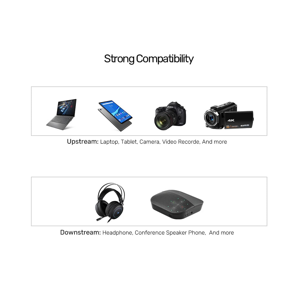 Unitek 3.5mm to Mic/Headset Ayırıcı Y Kablo (Y-C957ABK)