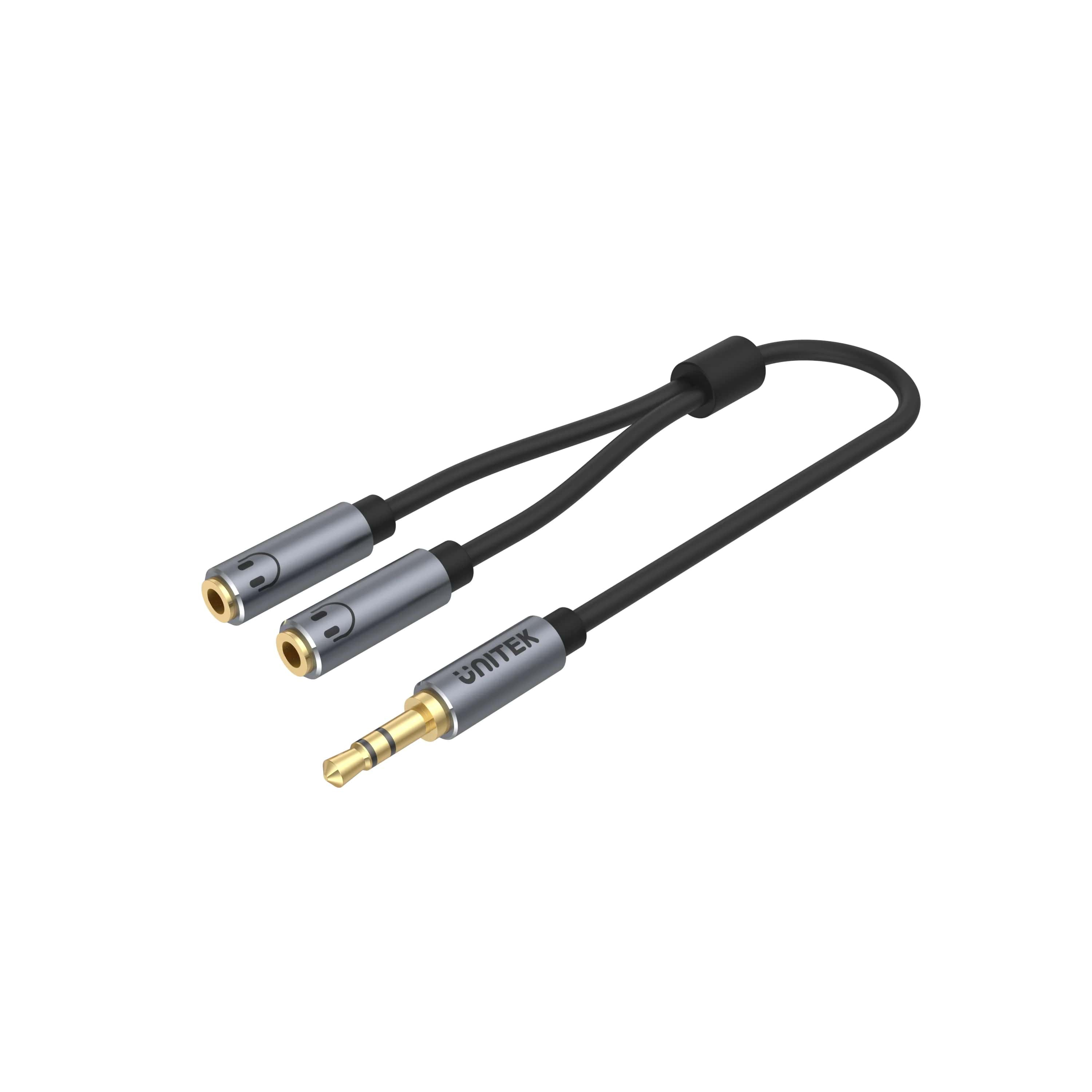 Unitek 3.5mm to Mic/Headset Ayırıcı Y Kablo (Y-C956ABK)