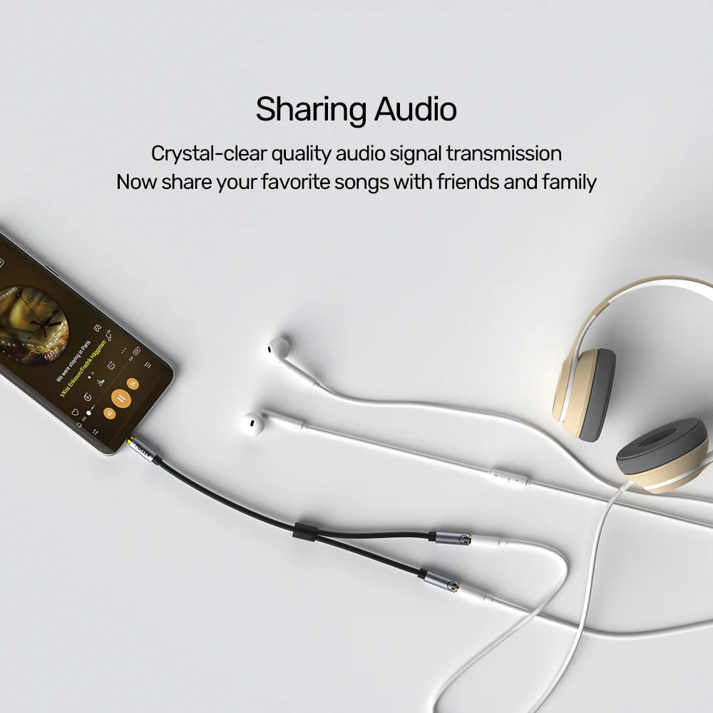 Unitek 3.5mm to Mic/Headset Ayırıcı Y Kablo (Y-C956ABK)