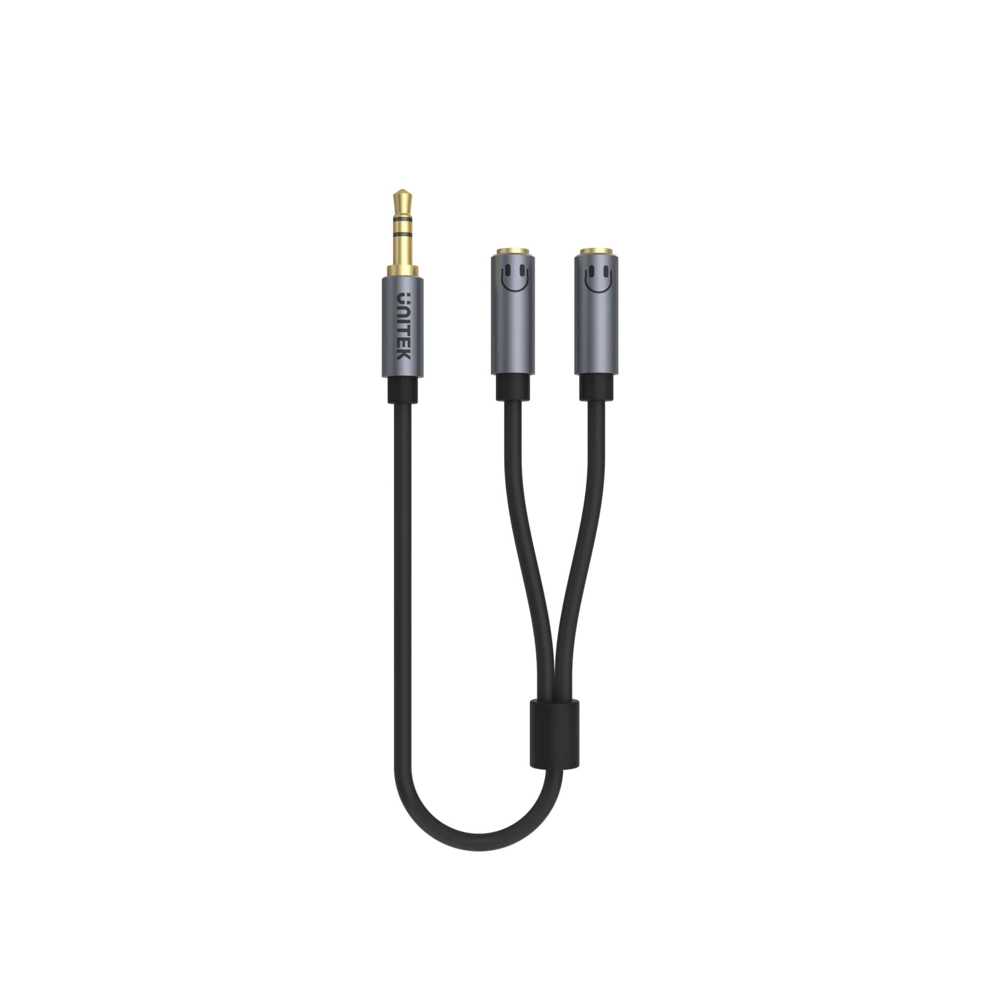 Unitek 3.5mm to Mic/Headset Ayırıcı Y Kablo (Y-C956ABK)