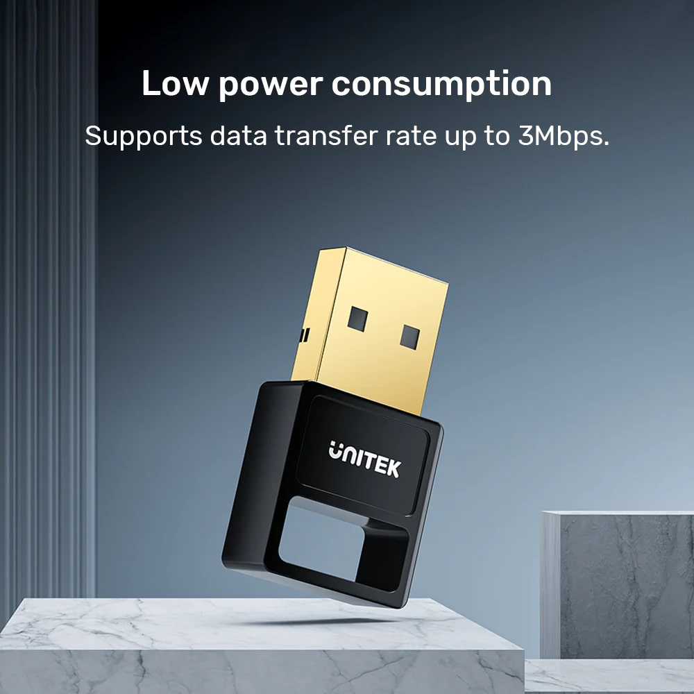 Unitek Usb Bluetooth (v5.3) Kablosuz Adaptör (B105B)
