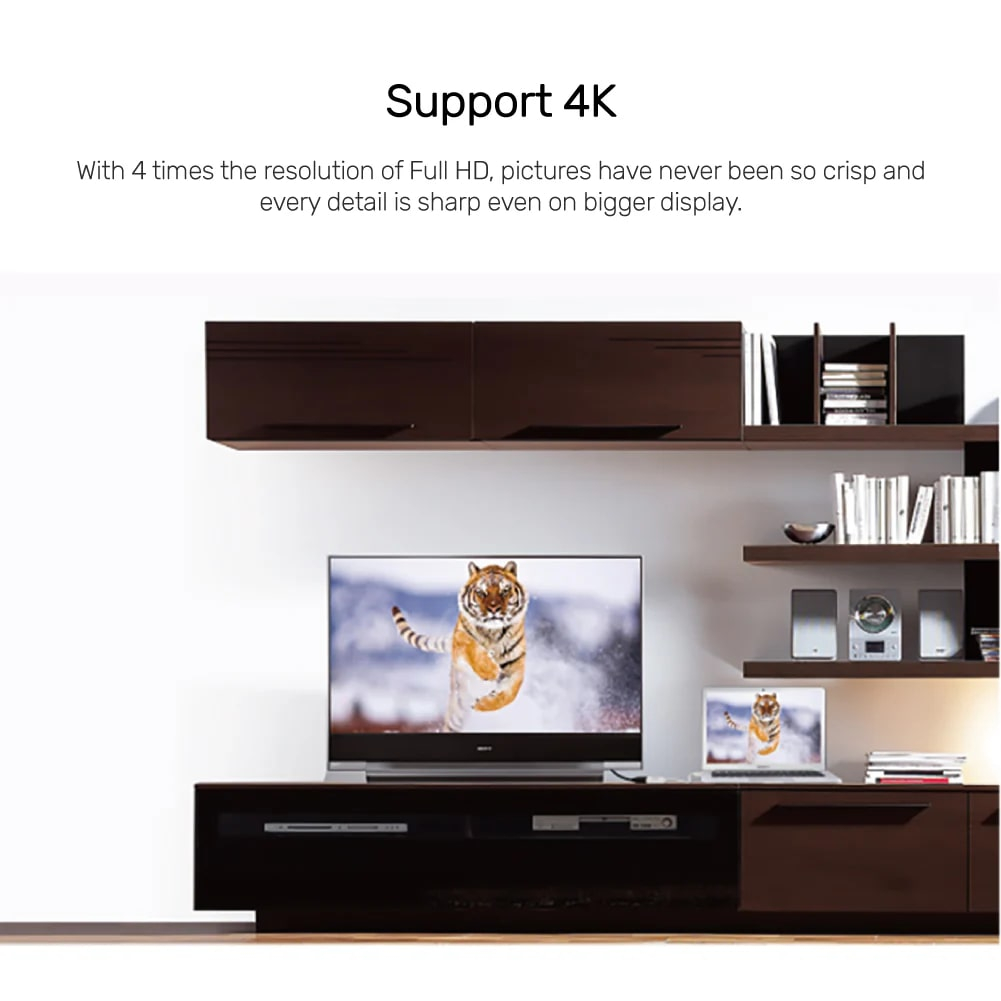 Unitek Displayport to HDMI 1.4 (4K/30Hz) 20Cm Dönüştürücü Kablo (Y-6332)