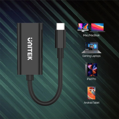 Unitek Type-C to HDMI 2.0 (4K/60Hz) 15Cm Dönüştürücü Kablo (V1421A)