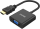 Unitek HDMI to VGA/3.5MM (Ses Destekli) Siyah Dönüştürücü Kablo (Y-6333)