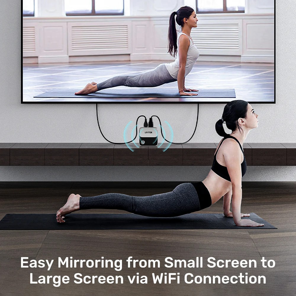 UNITEK WIRELESS 4K&60Hz KABLOSUZ GÖRÜNTÜ AKTARICI iOS, MacOS, ANDROID, WINDOWS DESTEKLİ (V1162B01)