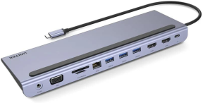 Unitek USB-C 11 in 1 Evrensel Hub (IOS & MST Destekli) (D1022B)