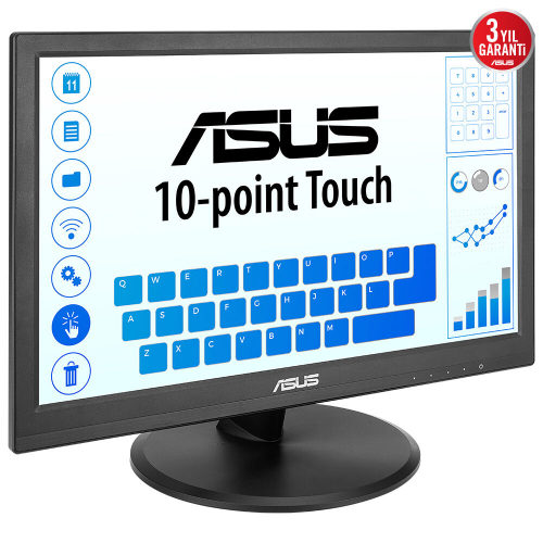 ASUS VT169HE 16″ 60Hz 5ms Flicker free  Full HD IPS Dokunmatik Monitör