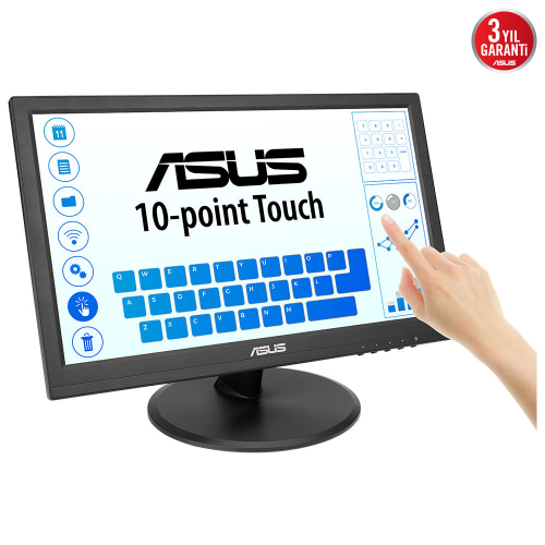 ASUS VT169HE 16″ 60Hz 5ms Flicker free  Full HD IPS Dokunmatik Monitör