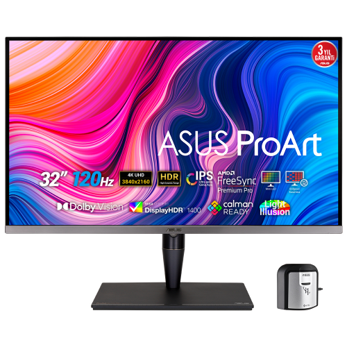 ASUS ProArt Display PA32UCG-K 32″ 120Hz 5ms Adaptive-Sync 4K Ultra HD HDR IPS Monitör